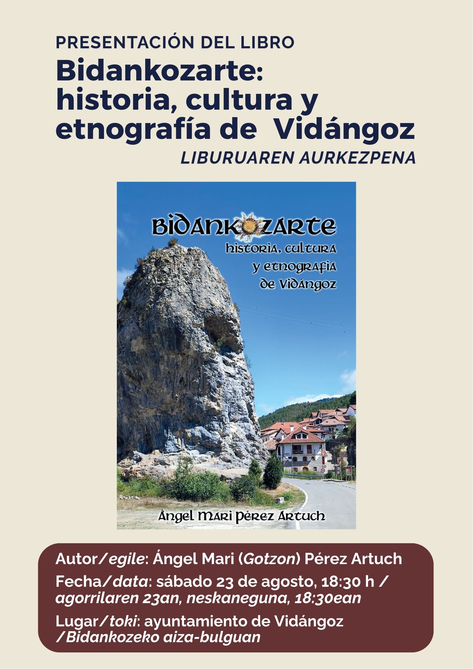 LIBURU AURKEZPENA/PRESENTACIÓN DE LIBRO: BIDANKOZARTE