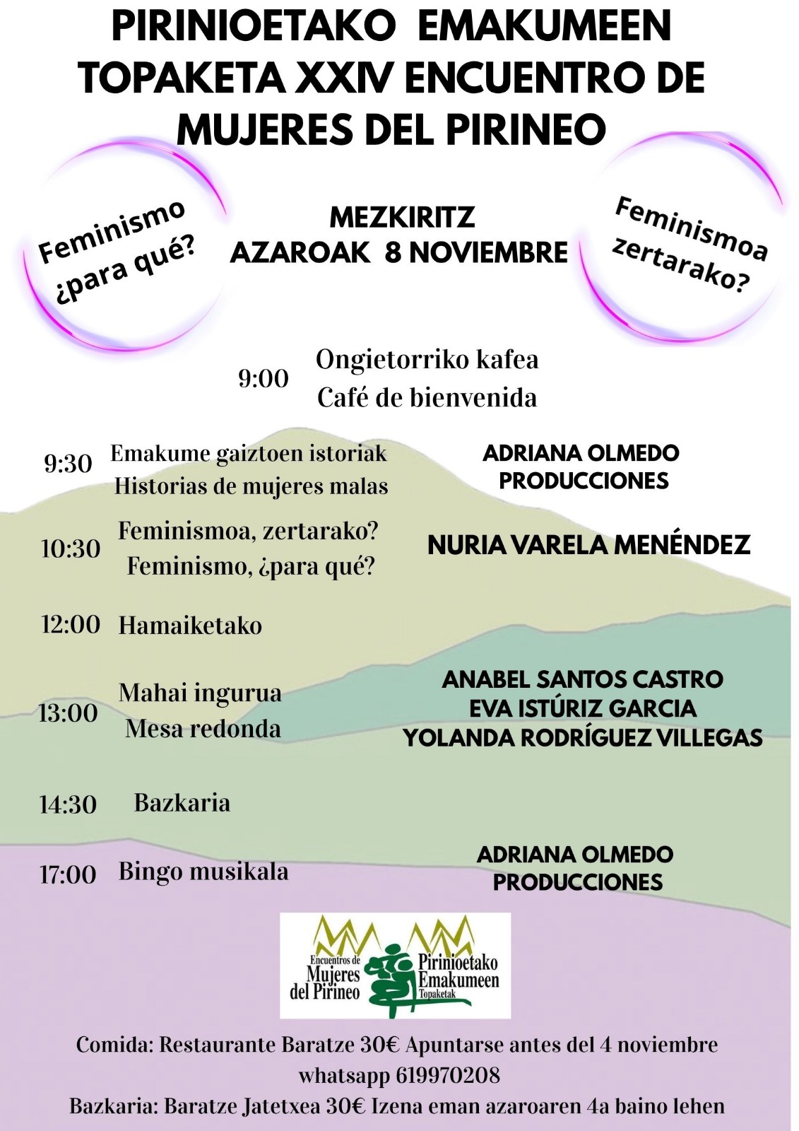 PIRINIOTAKO EMAKUMEEN TOPAKETA XXIV ENCUENTRO DE MUJERES DE PIRINEO