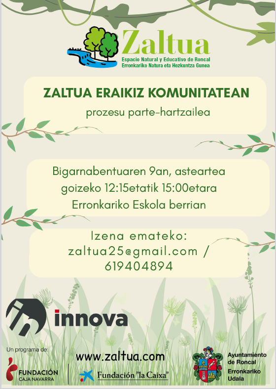 ZALTUA ERAIKIZ KOMUNITATEAN - CONSTRUYENDO ZALTUA EN COMUNIDAD