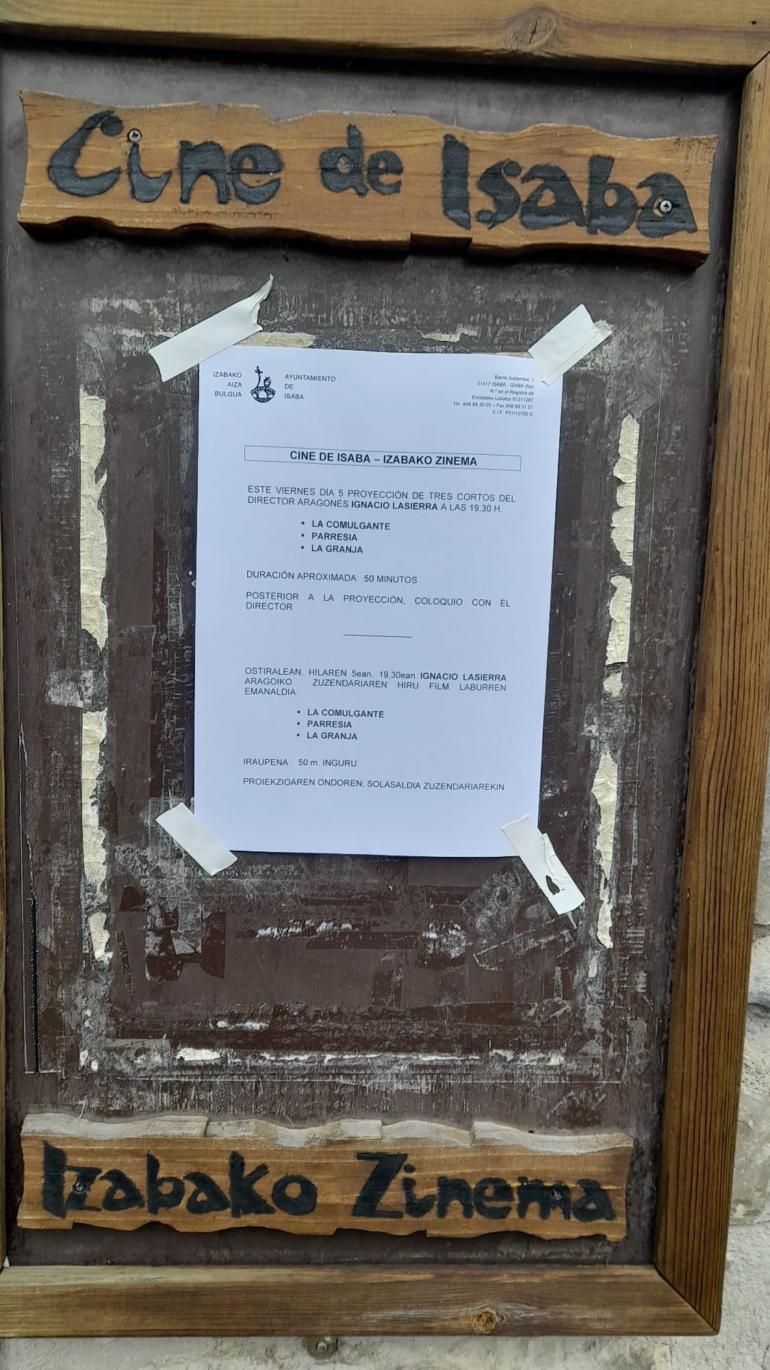PROYECCIÓN DE CORTOS/LABURMETRAIAK - Ignacio Lasierra